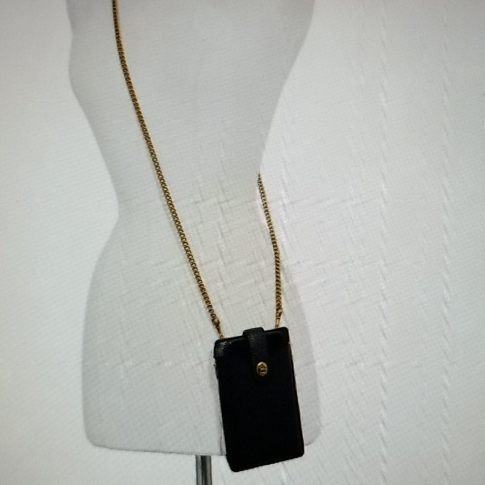 COACH Leather Crossbody Phone Case